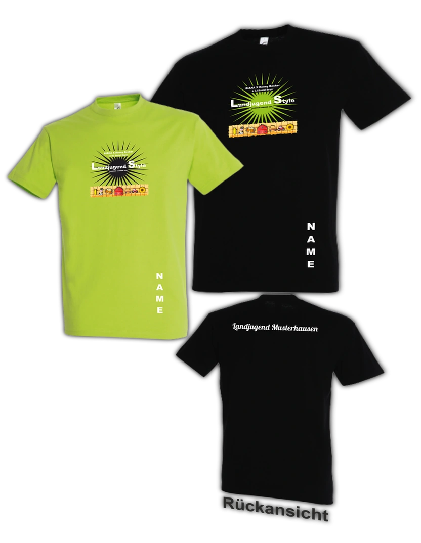 Men T-Shirt "LANDJUGEND STYLE" mit eigenem Namen & Landjugend Namen