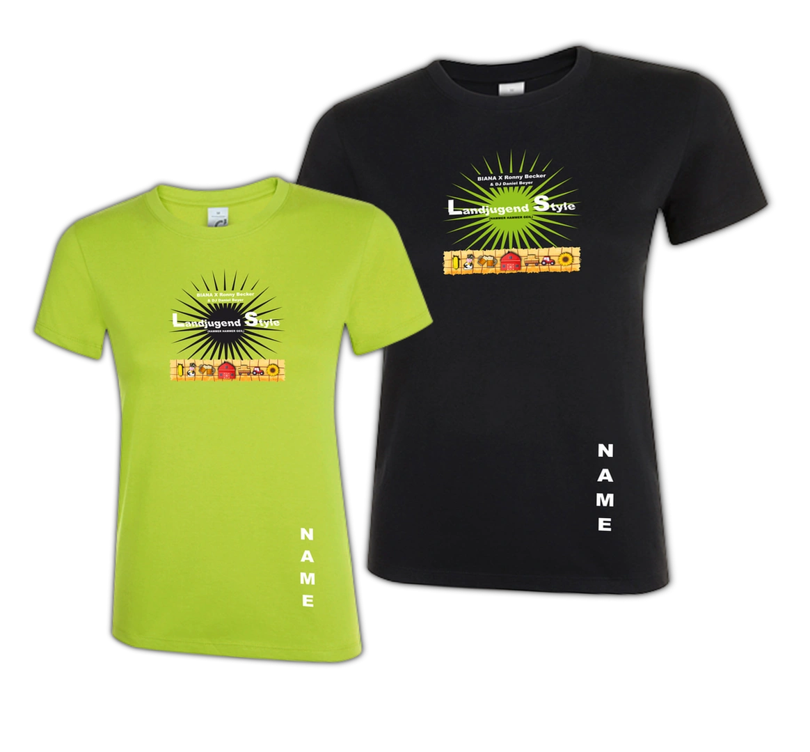 Women`s T-Shirt "LANDJUGEND STYLE" mit Namen